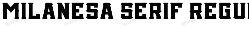 Milanesa Serif Regul字体转换